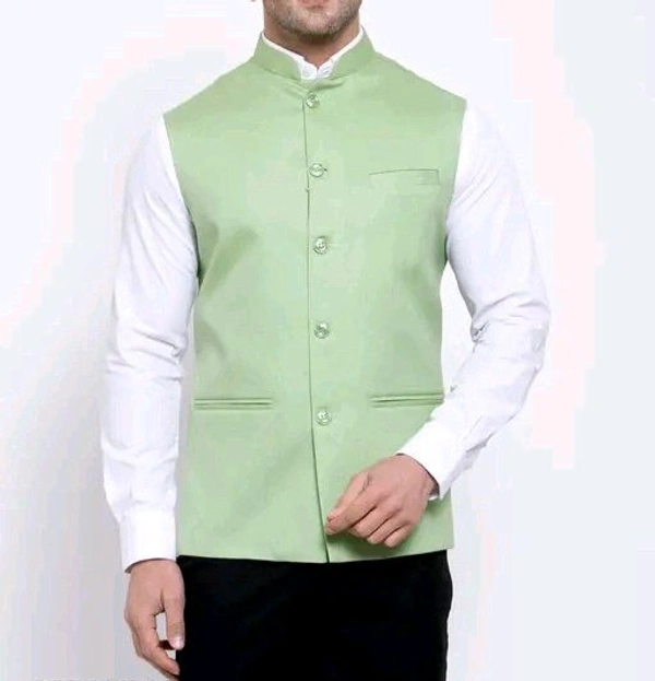 Khadi Linen Sleeveless Ethnic Jacket for Men | Neha Collection 