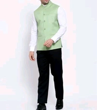 Khadi Linen Sleeveless Ethnic Jacket for Men | Neha Collection 