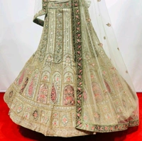 KMB Bridal Cotton Silk Lehenga Choli Dupatta set 