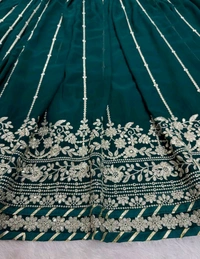 Prayosha Faux Georgette Embroidered Lehenga Choli with Dupatta - XL