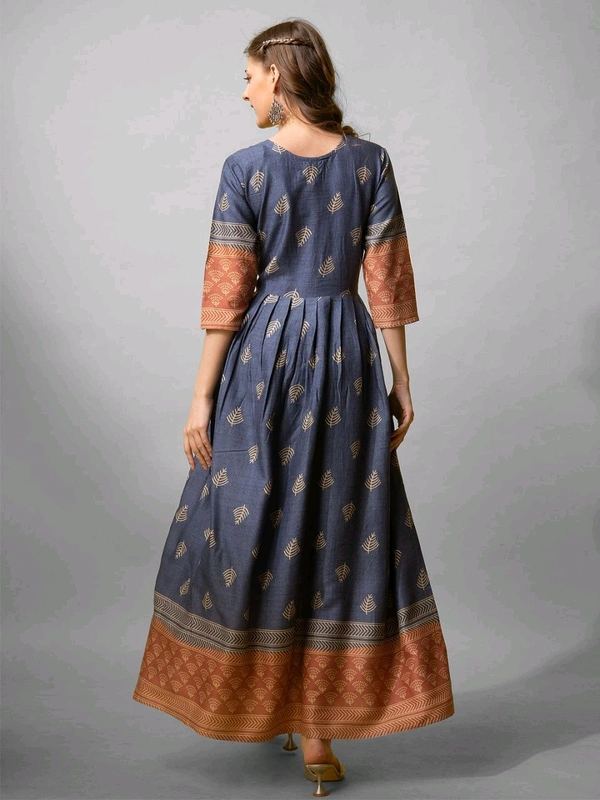 Women's Blue Rayon Gown | Elegant and Comfortable - XXL