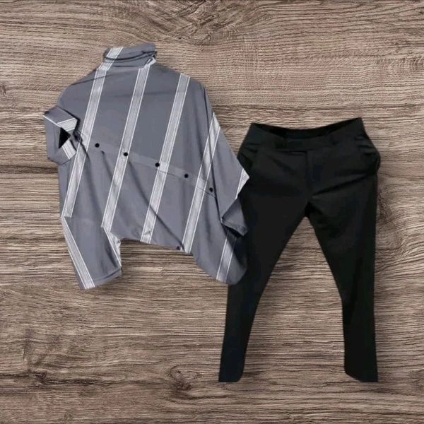 Neha Collection Men's Casual Pant Shirt Combo – Stylish & Comfortable - L