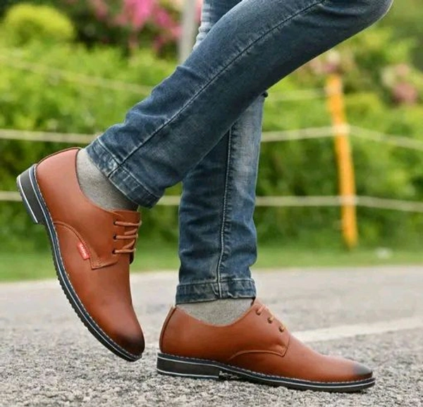 Classic Men's Formal Shoes with PVC Sole - IND7