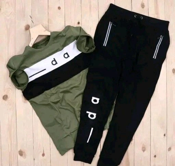 Men's Cotton T-shirt & Track Pant Combo – Premium Comfort & Style - XL