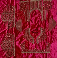 Prayosha Velvet Fancy Embroidered Lehenga Set with Heavy Patch, Zari & Diamond Work - M