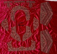 Prayosha Exquisite Velvet Bridal Lehenga with Double Dupatta - XXL