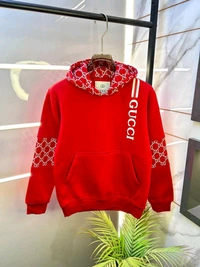 GUCCI Gucci Kids GG Pattern Hoodie | Premium Hooded Winter Sweatshirt - XXXL