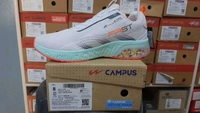Campus FIRST Running Shoes - White/Mint Blue with Active Foam Cushioning - UK10