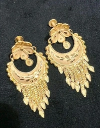 One Gram Gold Plated Chandelier Earrings for Women | Party Wear Jewelry