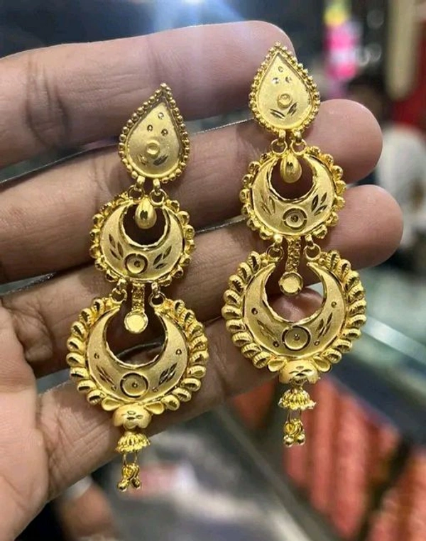 One Gram Gold Plated Jhumkas for Women | Elegant Party Wear Earrings