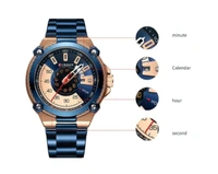 CURREN Chronograph Analogue Watch Black / Gold