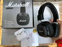 MARSHAL HEADPHONES  ➕ FREE AIRPODS 🛍️🛍️ - Black