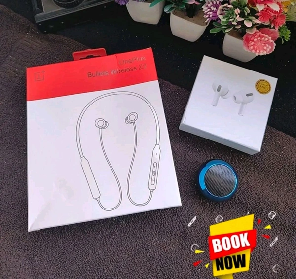 Airpods Pro + Mini Speaker + Oneplus Neckband -- Combo Offer 