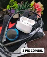 Airpods Pro + Mini Speaker + Oneplus Neckband -- Combo Offer 