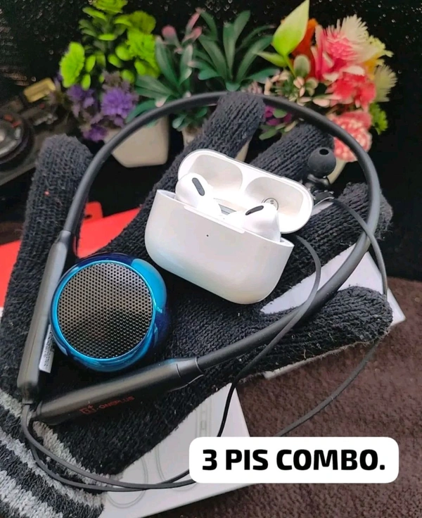 Airpods Pro + Mini Speaker + Oneplus Neckband -- Combo Offer 