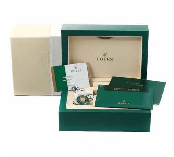 Rolax Silver Watch With Blue Crown 👑