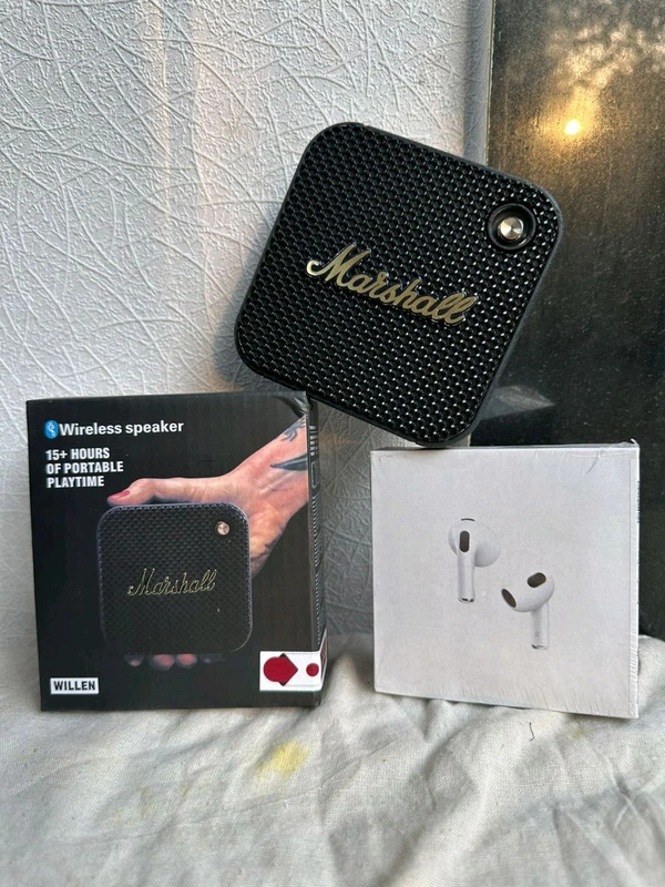 Marshall Wellen Handy Speaker + Free Airpods✨✨