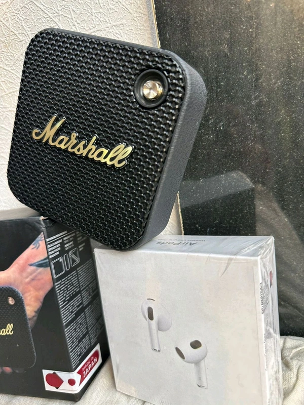 Marshall Wellen Handy Speaker + Free Airpods✨✨