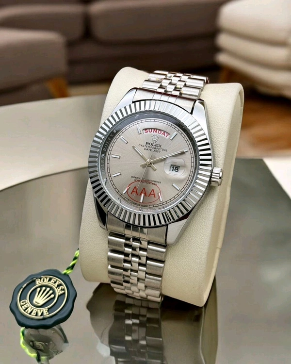ROLEX OYSTER PERPETUAL - SILVER GRAY DIAL - WITH ORIGINAL BOX