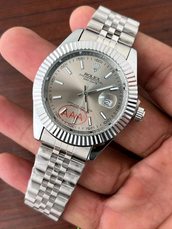 ROLEX OYSTER PERPETUAL - SILVER GRAY DIAL - WITH ORIGINAL BOX