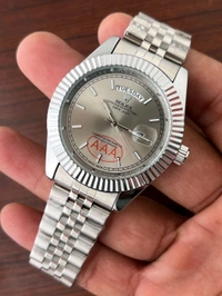 ROLEX OYSTER PERPETUAL - SILVER GRAY DIAL - WITH ORIGINAL BOX