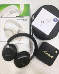 Bose HEADPHONES  ➕  Carry Bag ➕ Airpods  ➕ MARSHALL Speaker 🌟