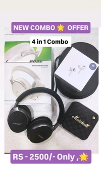 Bose HEADPHONES  ➕  Carry Bag ➕ Airpods  ➕ MARSHALL Speaker 🌟