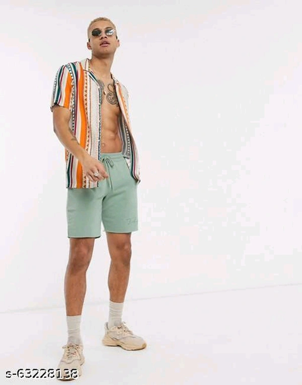 Pretty Glamorous Men Shirts*Fabric: RayonSleeve Length: Short SleevesPattern: Product DependentNet Quantity (N): 1Sizes:S (Chest Size: 36 in, Length Size: 28.5 in) M (Chest Size: 38 in, Length Size: 29 in) L (Chest Size: 40 in, Length Size: 29.5 in) XL (Chest Size: 42 in, Length Size: 30 in) XXL (Chest Size: 44 in, Length Size: 30.5 in) Dispatch: 1 Day*Proof of Safe D