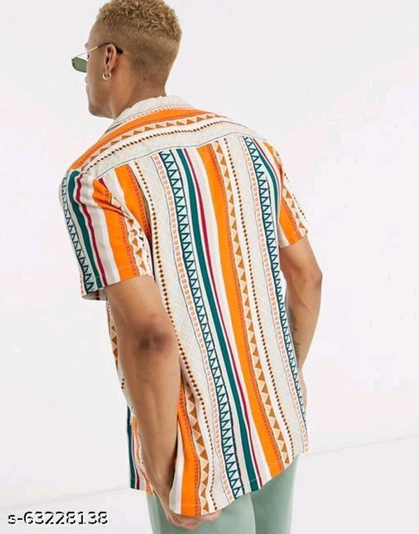 Pretty Glamorous Men Shirts*Fabric: RayonSleeve Length: Short SleevesPattern: Product DependentNet Quantity (N): 1Sizes:S (Chest Size: 36 in, Length Size: 28.5 in) M (Chest Size: 38 in, Length Size: 29 in) L (Chest Size: 40 in, Length Size: 29.5 in) XL (Chest Size: 42 in, Length Size: 30 in) XXL (Chest Size: 44 in, Length Size: 30.5 in) Dispatch: 1 Day*Proof of Safe D