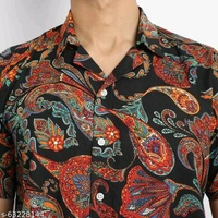 Pretty Glamorous Men Shirts*Fabric: RayonSleeve Length: Short SleevesPattern: Product DependentNet Quantity (N): 1Sizes:S (Chest Size: 36 in, Length Size: 28.5 in) M (Chest Size: 38 in, Length Size: 29 in) L (Chest Size: 40 in, Length Size: 29.5 in) XL (Chest Size: 42 in, Length Size: 30 in) XXL (Chest Size: 44 in, Length Size: 30.5 in) Dispatch: 1 Day*Proof of Safe D