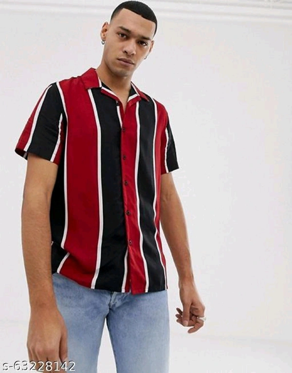 Pretty Glamorous Men Shirts*Fabric: RayonSleeve Length: Short SleevesPattern: Product DependentNet Quantity (N): 1Sizes:S (Chest Size: 36 in, Length Size: 28.5 in) M (Chest Size: 38 in, Length Size: 29 in) L (Chest Size: 40 in, Length Size: 29.5 in) XL (Chest Size: 42 in, Length Size: 30 in) XXL (Chest Size: 44 in, Length Size: 30.5 in) Dispatch: 1 Day*Proof of Safe D