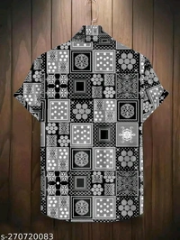 Classy Retro Men Shirts*Fabric: LycraSleeve Length: Short SleevesPattern: PrintedNet Quantity (N): 1Sizes:S (Chest Size: 38 in, Length Size: 27.5 in) M (Chest Size: 40 in, Length Size: 28 in) L (Chest Size: 42 in, Length Size: 28.5 in) XL (Chest Size: 44 in, Length Size: 29 in) Dispatch: 1 Day*Proof of Safe Delivery! Click to know on Safety Standards of Delivery Partn