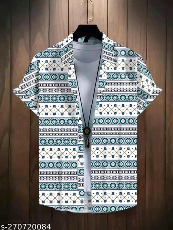 Classy Retro Men Shirts*Fabric: LycraSleeve Length: Short SleevesPattern: PrintedNet Quantity (N): 1Sizes:S (Chest Size: 38 in, Length Size: 27.5 in) M (Chest Size: 40 in, Length Size: 28 in) L (Chest Size: 42 in, Length Size: 28.5 in) XL (Chest Size: 44 in, Length Size: 29 in) Dispatch: 1 Day*Proof of Safe Delivery! Click to know on Safety Standards of Delivery Partner