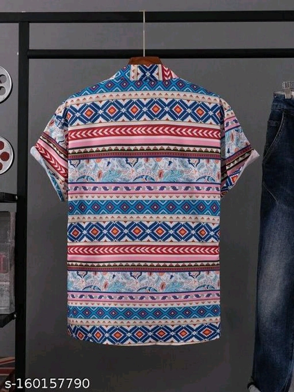 Classy Modern Men Shirts*Fabric: LycraSleeve Length: Short SleevesPattern: Product DependentNet Quantity (N): 1Sizes:S (Chest Size: 38 in, Length Size: 28 in) M (Chest Size: 40 in, Length Size: 28.5 in) L (Chest Size: 42 in, Length Size: 29 in) XL (Chest Size: 44 in, Length Size: 30 in) Dispatch: 1 Day*Proof of Safe Delivery! Click to know on Safety Standards of Deliv