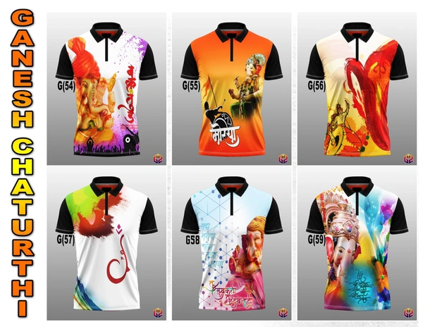 Printed Ganesh t-shirts S5 - L