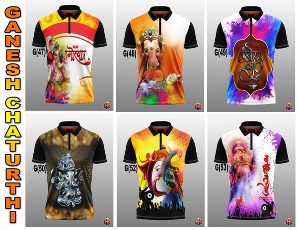 Printed Ganesh t-shirts S8 - L