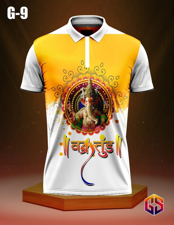 Printed Ganesh t-shirts S9 - M