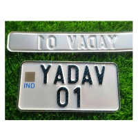 Bike IND Number Plate - BIKE, Only Back Side