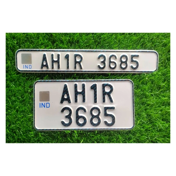 Bike IND Number Plate - BIKE, Only Back Side