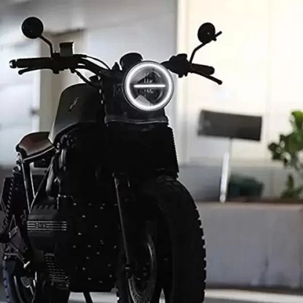 LED Headlight for Royal Enfield, Mahindra Bullet 350, Bullet Electra, Bullet Trials 350, Bullet Trials 500, Thar - Local