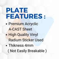 Premium Shree Ram Number Plate ( Only Design No Bike Number )  - Bike, Only Back Side