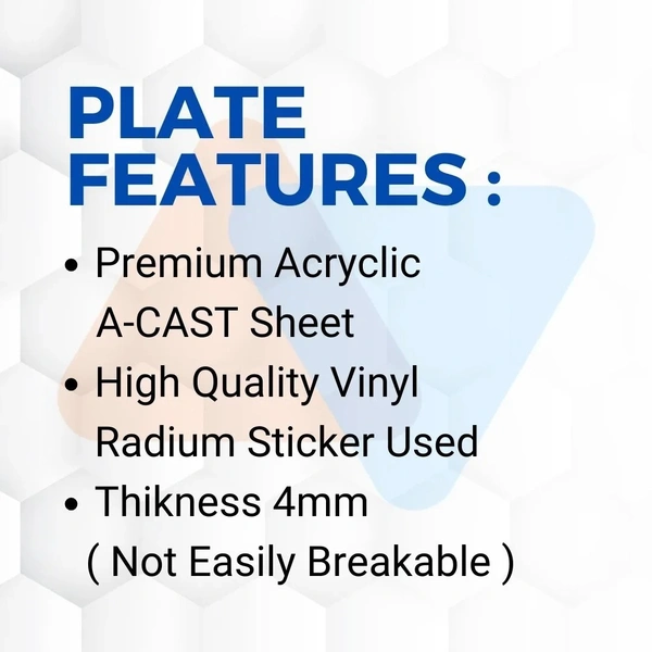 Premium Shree Ram Number Plate ( Only Design No Bike Number )  - Bike, Only Back Side