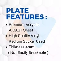 Premium Claasy Golden Number Plate ( Black ) - Bike, Front Side + Back Side