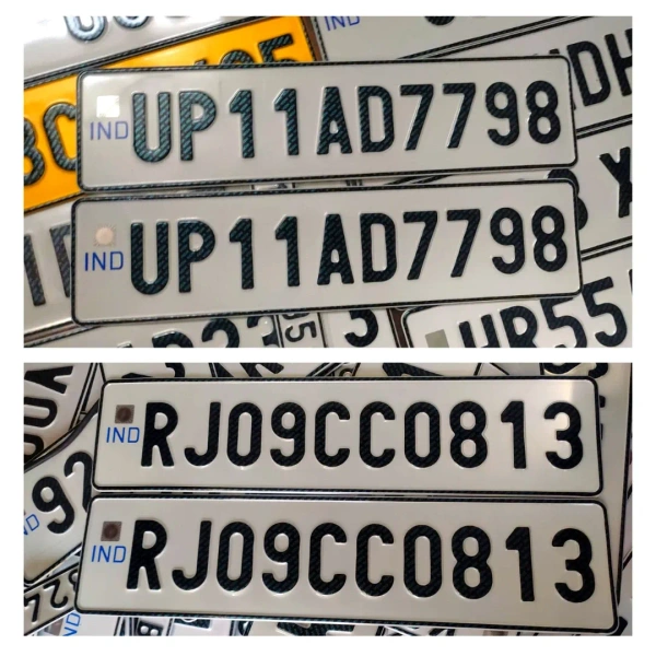 Car IND Number Plate - CAR, Only Front Side