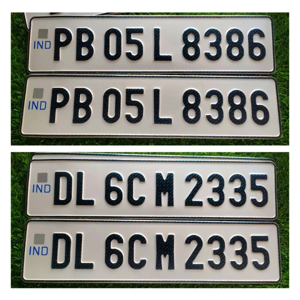 Car IND Number Plate - CAR, Only Front Side