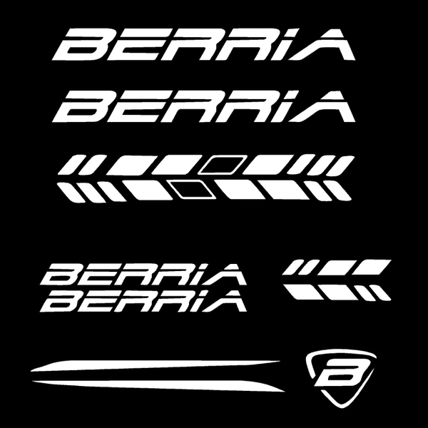 Try Sticker Berria Bicycle Stickers and Graphics Creative Vinyl Radium Sticker,  Pack of 9 ( Multiple Color) - White