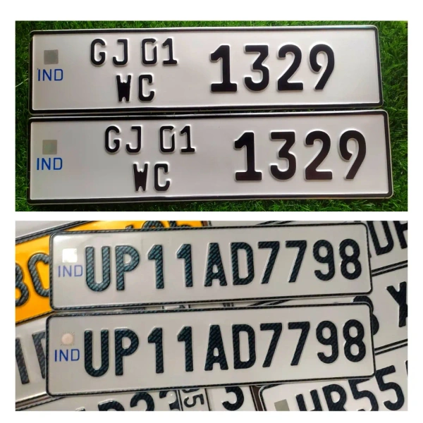 Car IND Number Plate - CAR, Only Front Side