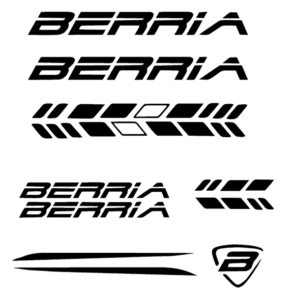 Try Sticker Berria Bicycle Stickers and Graphics Creative Vinyl Radium Sticker,  Pack of 9 ( Multiple Color) - Black