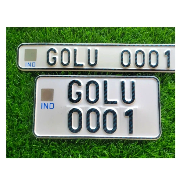 Bike IND Number Plate - BIKE, Only Back Side