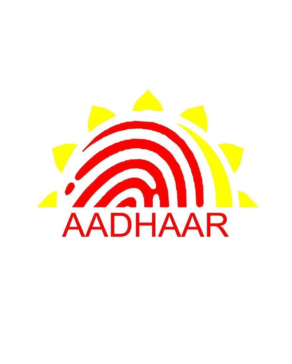 Aadhar Logo Creative Vinyl Radium Sticker